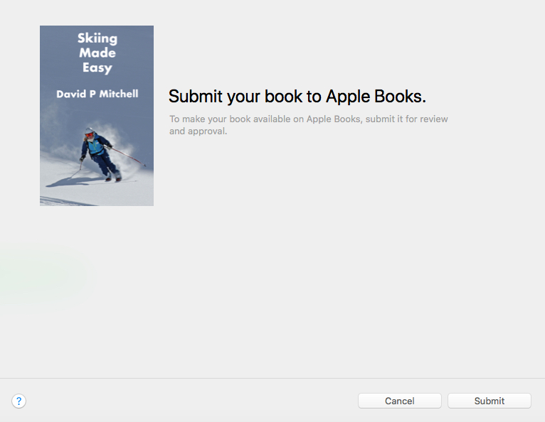 iTunes Producer submit book confirmation